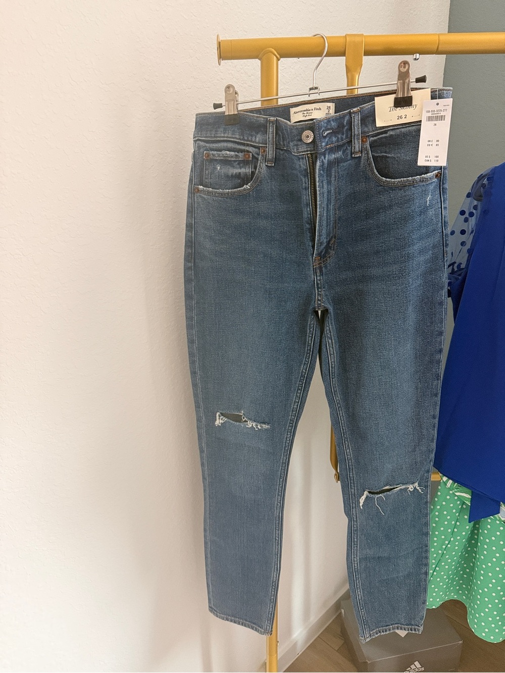 Abercrombie & Fitch Women's Skinny Jeans - Blue Denim
